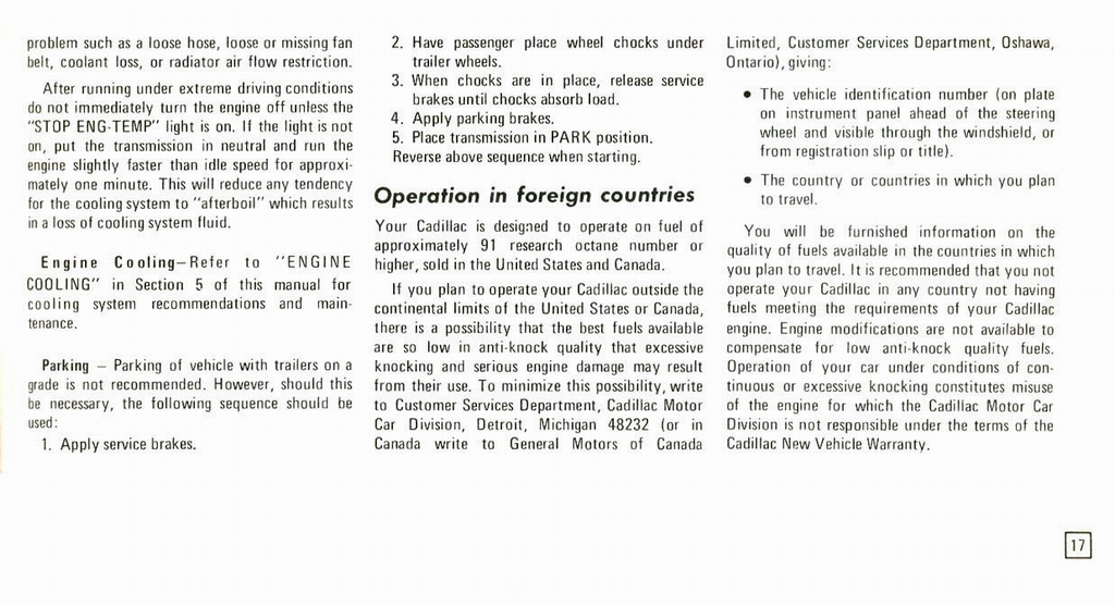 1973 Cadillac Owners Manual Page 36